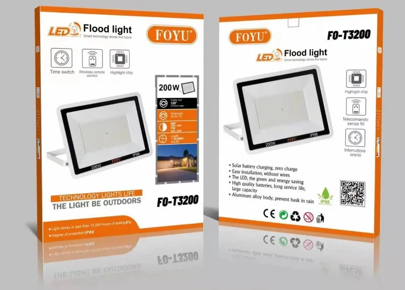 FARO LED DA ESTERNO 6500K 200W