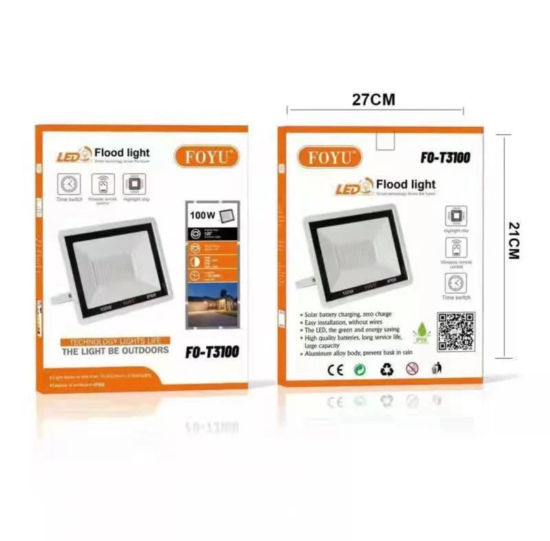 FARO LED DA ESTERNO 6500K 100W