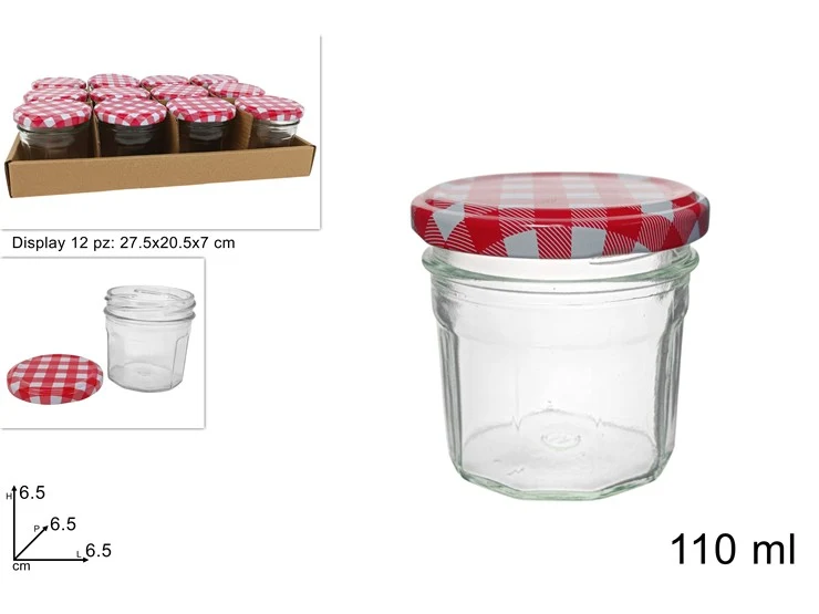 BARATTOLO VETRO MIELE 110ML CON TAPPO