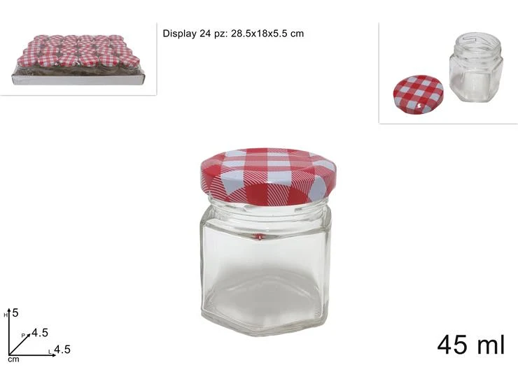 BARATTOLO VETRO MIELE 35ML CON TAPPO