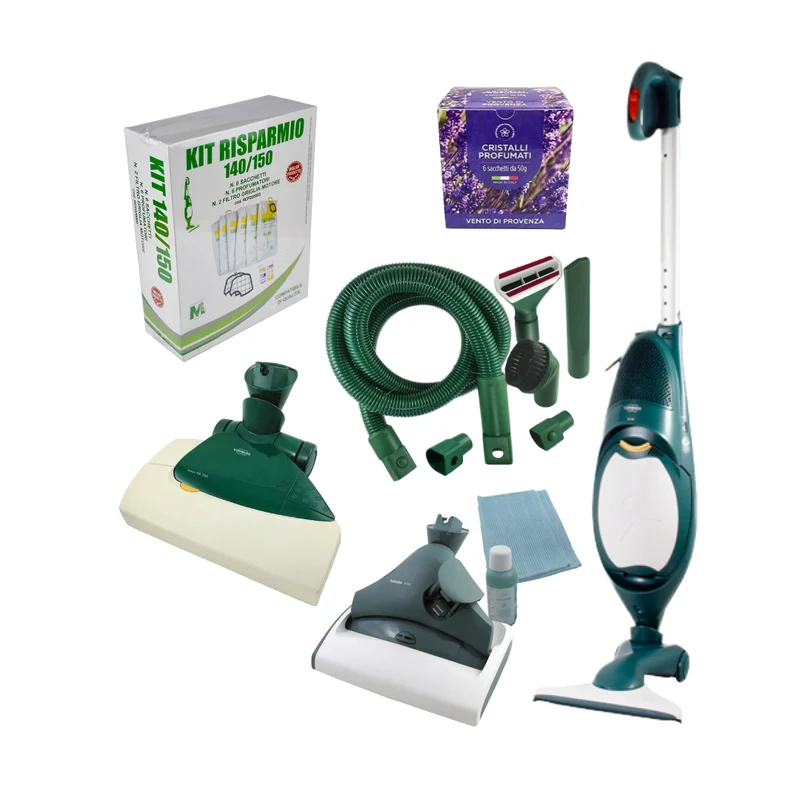 Combo Folletto VK 140 + Kit tubo + Pulilava SP520 + Battitappeto EB350 (ricondizionato)