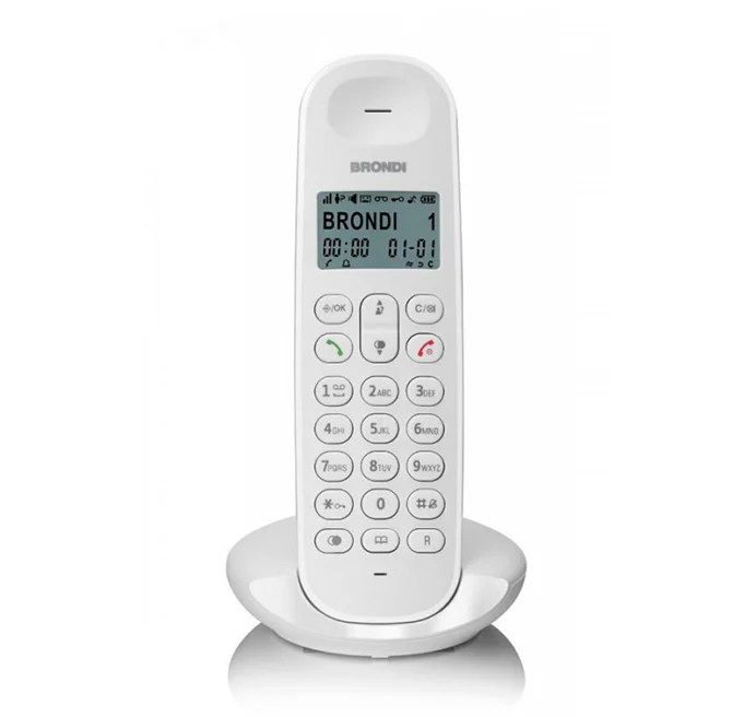 Cordless Telefono Brondi Lotus Bianco