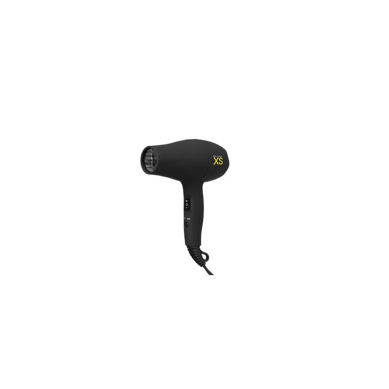 Gamma+ Asciugacapelli Da Viaggio 1200W Mod. Elmot XS Nero Con Diffusore