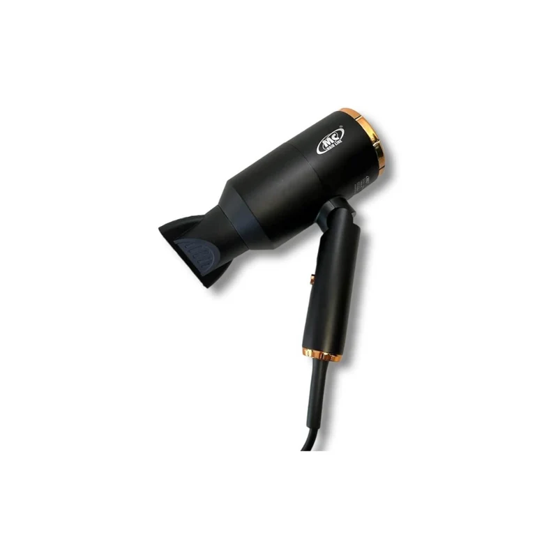 Mc Phon Professionale HD-1800 AC, 1800W Manico Pieghevole Con Diffusore e 2 Beccucci - NERO
