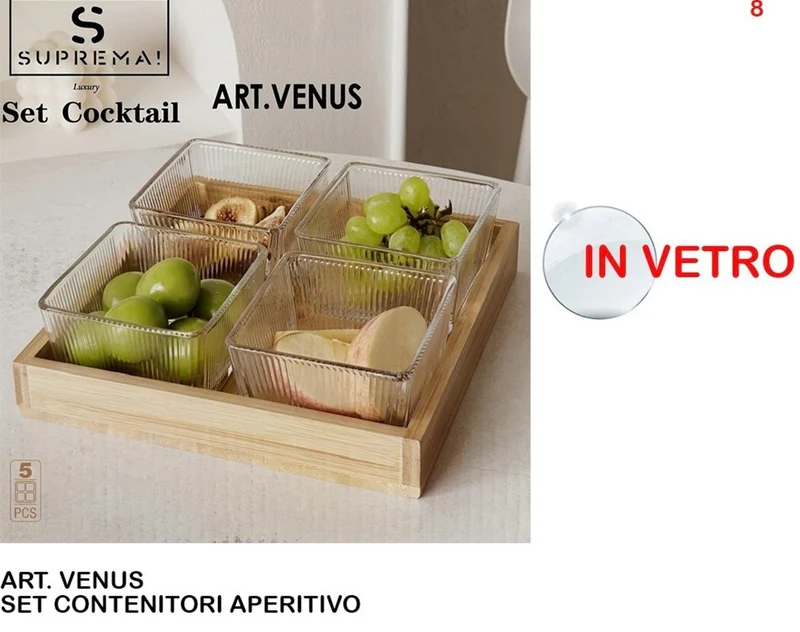 ANTIPASTIERA VETRO-SUPREMA-VENUS