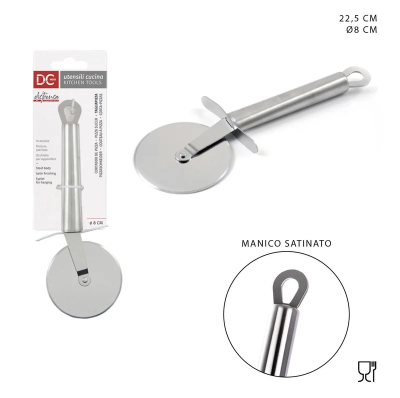 DC CASA tagliapizza acciaio D8x22.5cm