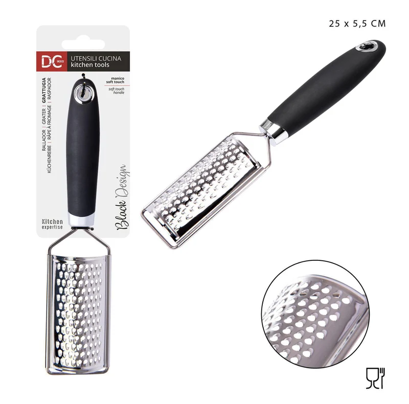 DC CASA L/BLACK grattugia acciaio 25x5.5cm