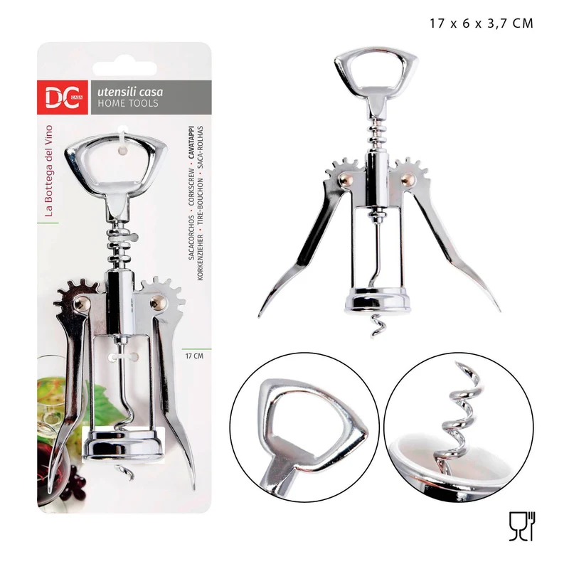 DC CASA cavatappi metallo 17x6x3.7cm