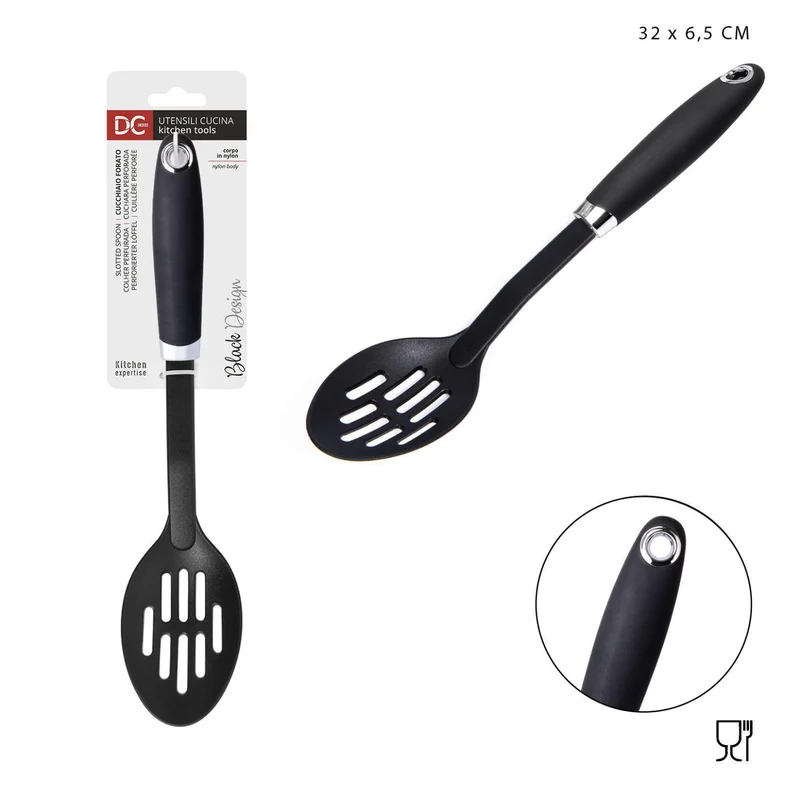 DC CASA L/BLACK cucchiaio forato nylon 32x6,5cm