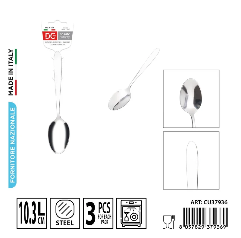 DC CASA cucchiaio moka 10.3cm 3pz