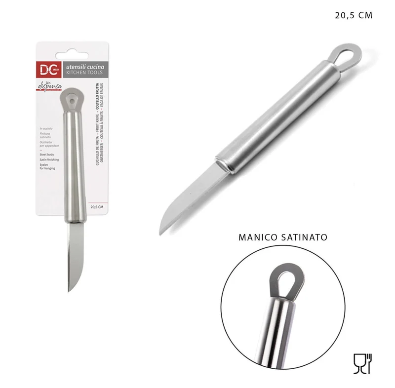 DC CASA coltello frutta acciaio satinato 20.5x2.5cm