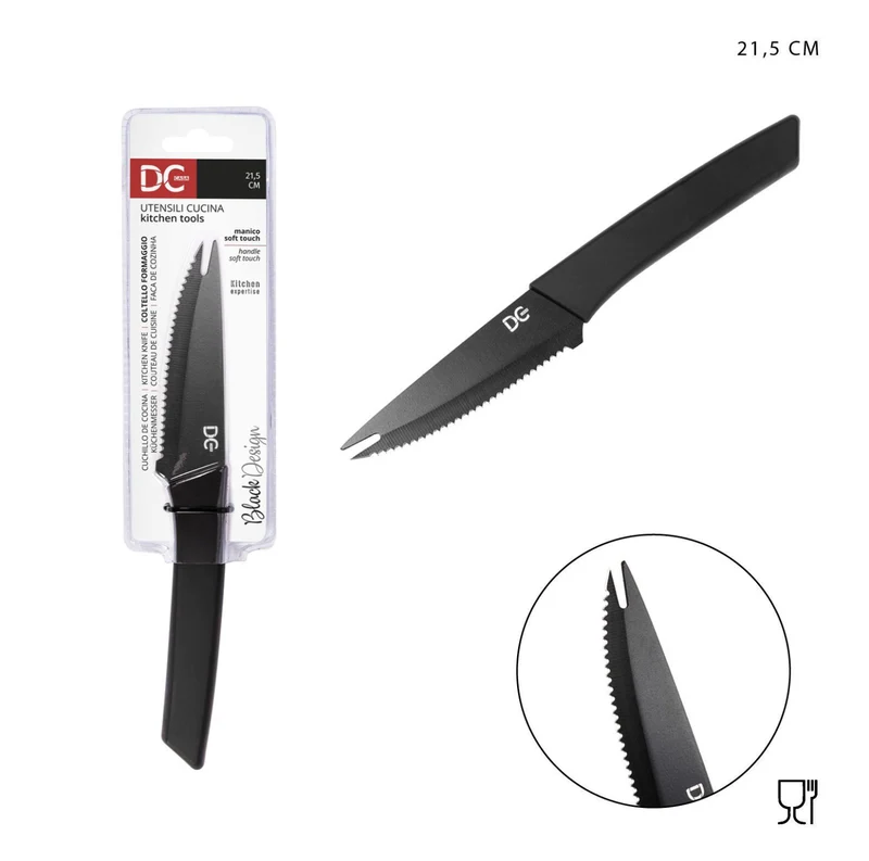 DC CASA L/BLACK coltello formaggio s/touch 21.5cm