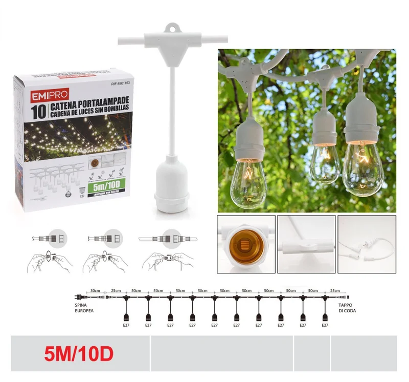 EMI CATENA portalampada 5M/10D