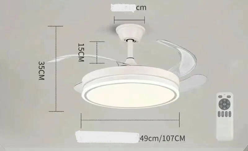 LED plafoniera ventilatore