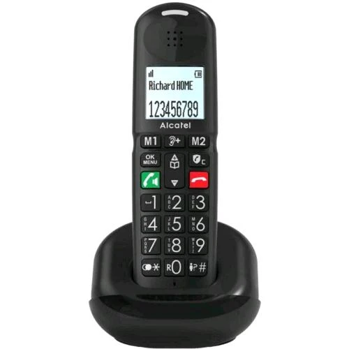 Cordless Alcatel Nero Tasti Grandi