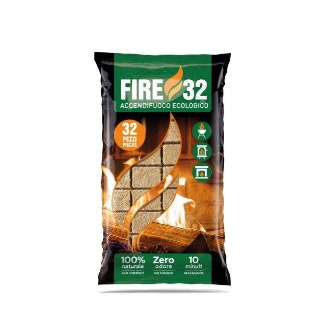 Accendifuoco Ecologico Fire 32 Cubi