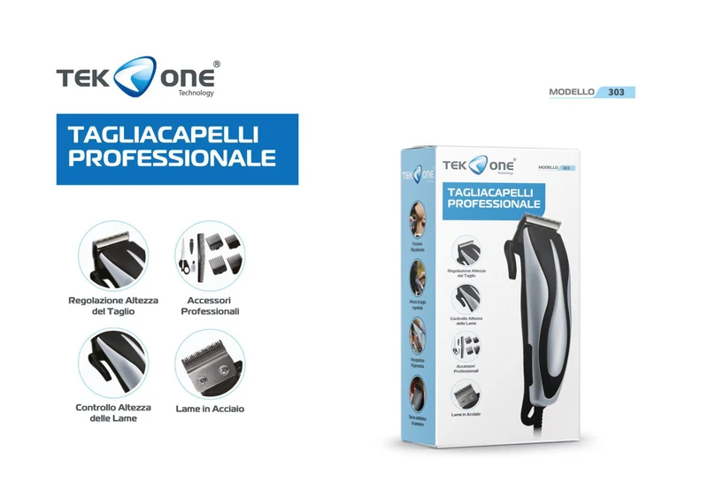 TEK ONE tagliacapelli professionale mod.303