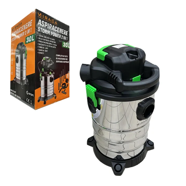 Bidone Aspiracenere Storm Power 2in1 30lt