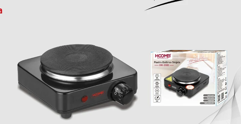 HOOMEI Piastra elettrica singola mod.HM-S500
