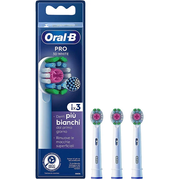 Testine Di Ricambio 3pz Oral-B 3d White