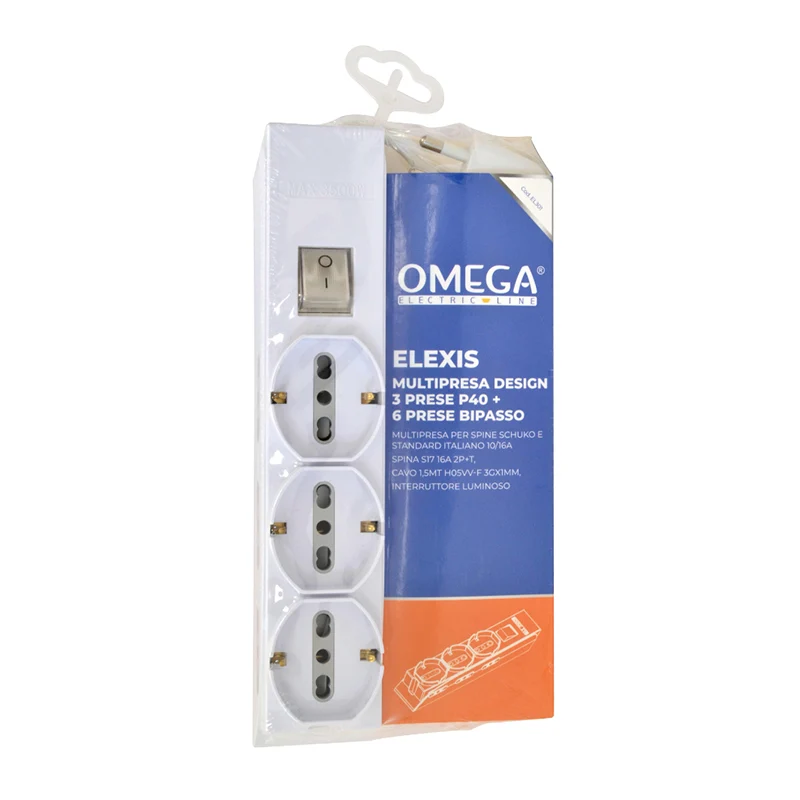 Multipresa Elexis 9 Uscite 3p40+6bip