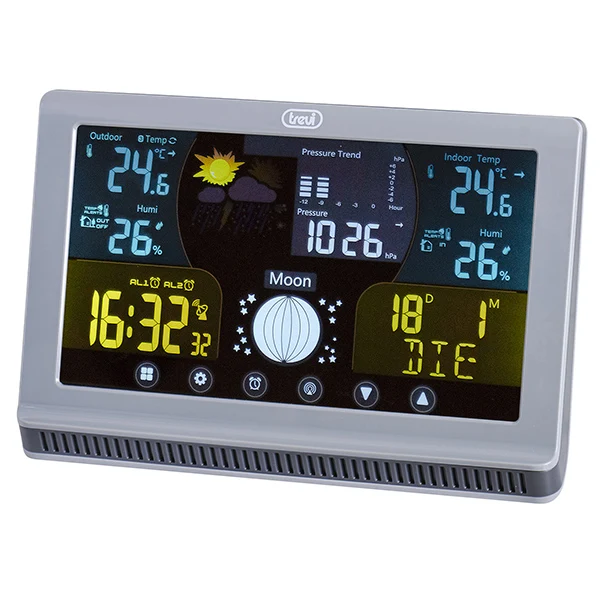 Stazione Meteo Con Sensore Esterno Trevi Me3p70rc
