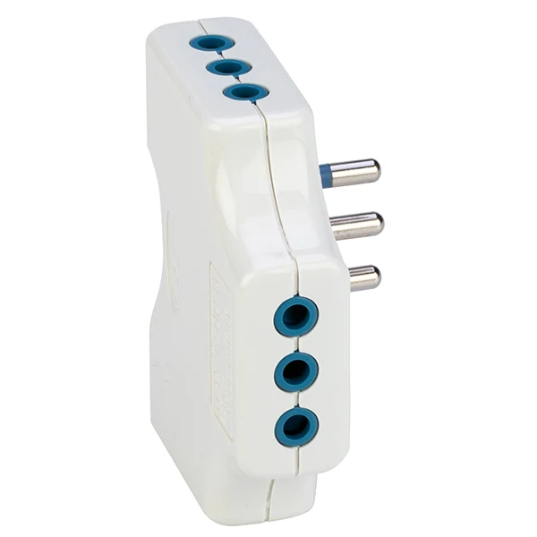 Adattatore Triplo 10a 2p+T B.