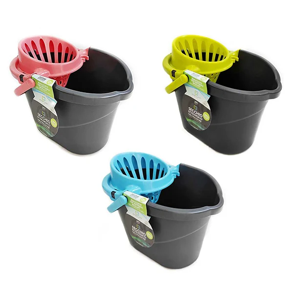 Secchio Pavimento Con Strizzatoio 14lt Ecogold Ass