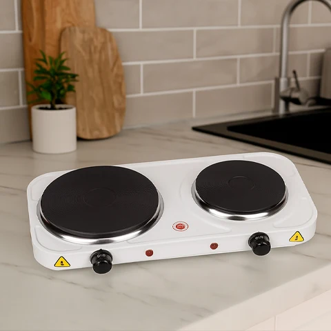 Fornello Campeggio Elettrico 2 Piastre 2500 W