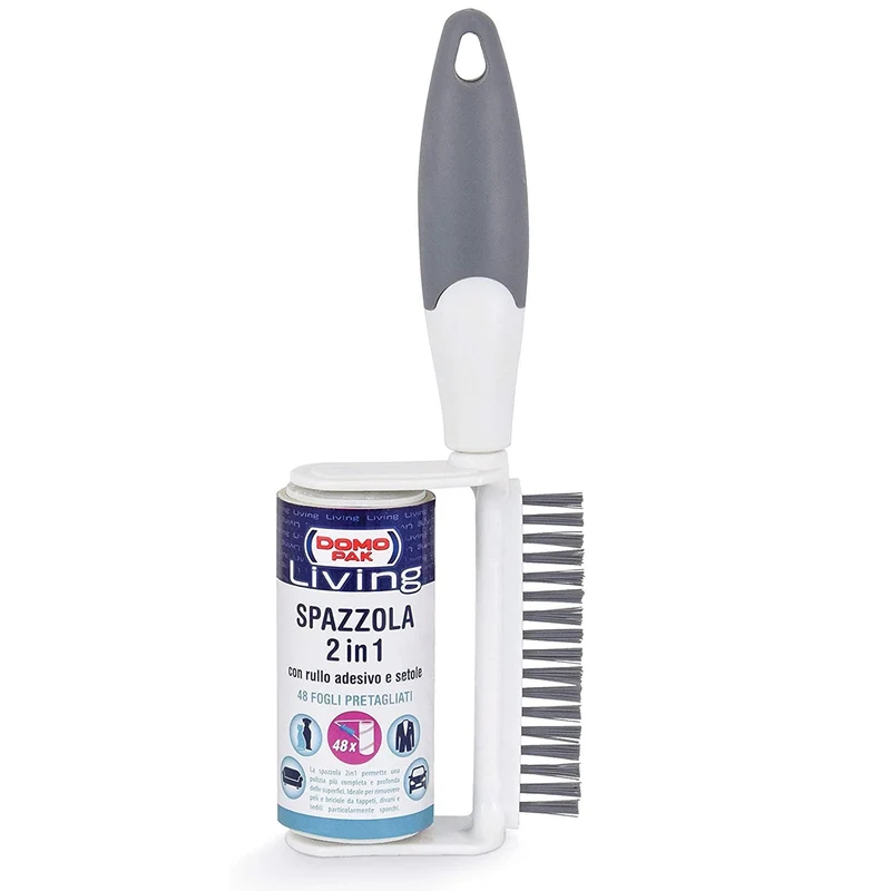 SPAZZOLA 2 IN 1 CON RULLO 48 FOGLI DOMOPACK LIVING