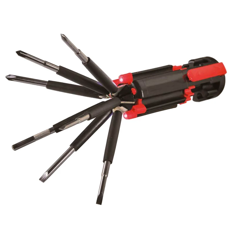 Torcia Led+Set Giraviti 8in 1