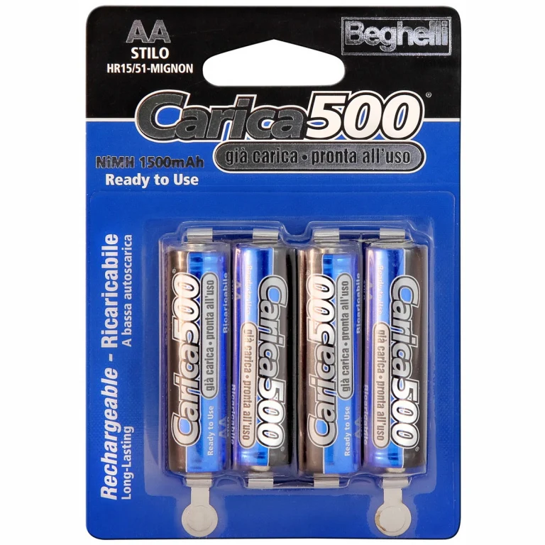 Batterie Ricaricabili Stilo 4 Pezzi 1,2 1500