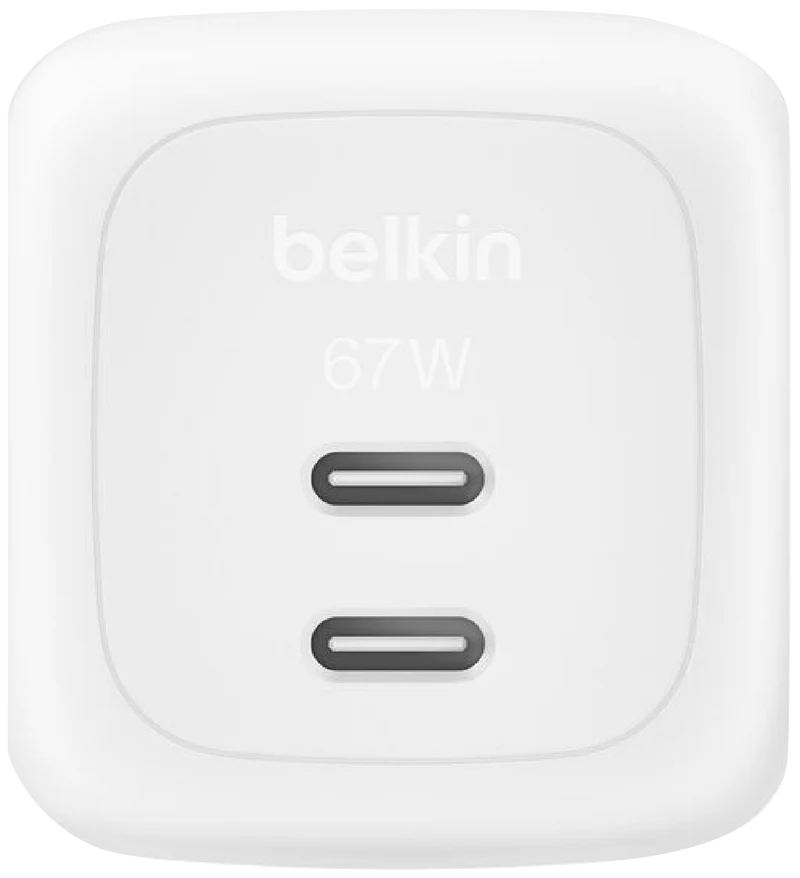 Belkin BoostCharge Pro Dual GaN 67W Wall Charger White