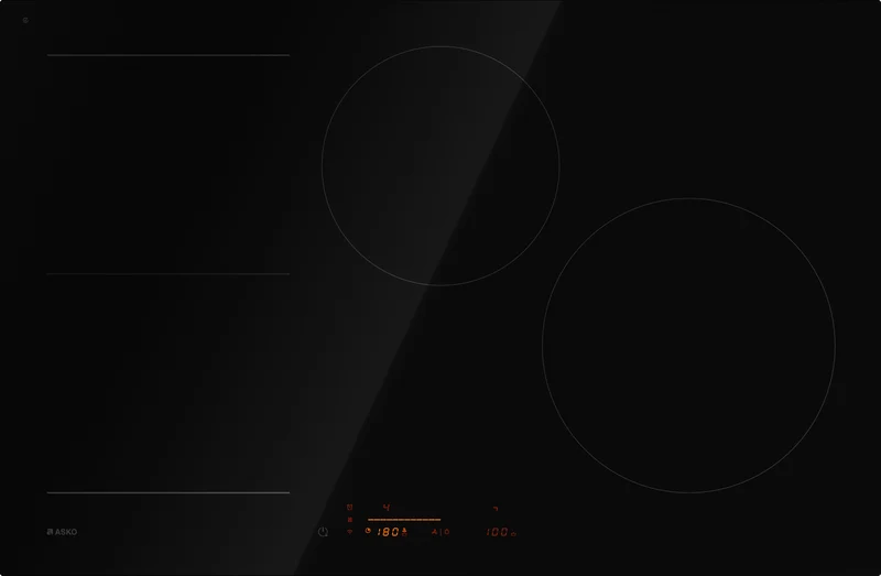ASKO Series 5, 80cm 4 Zone Induction Cooktop, Black