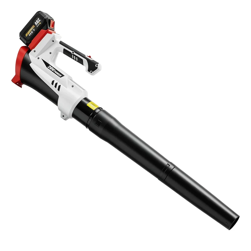 Soffiatore per Foglie Cordless Batteria da 4000mAh e Caricatore 18V Leggero con 6 Livelli di Velocità