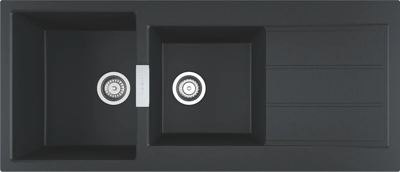 Franke Sirius 2.0 1 & 1/2 Bowl Sink, Carbon Black