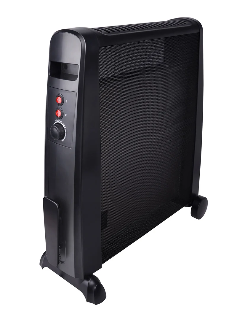 Radiatore Elettrico Romeo 500-1000-1500 W Calore su 3 Lati con Pannello in Mica Nero