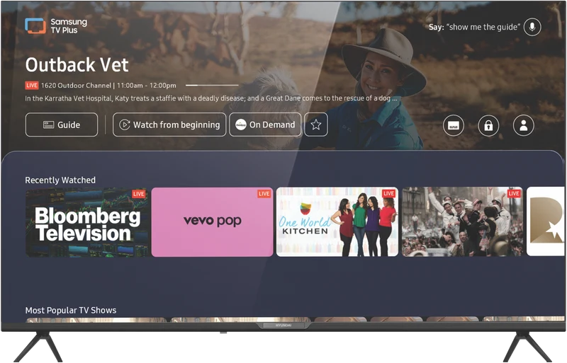 HYUNDAI 55" UHD Tizen QLED Smart TV 2024