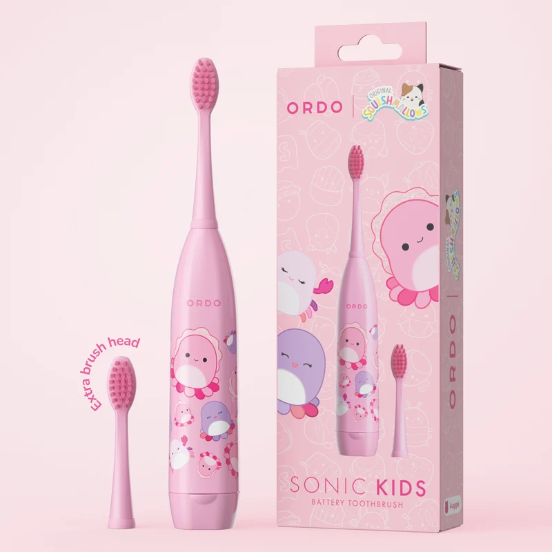 Ordo Sonic Kids Squishmallows Battery Toothbrush Auggie