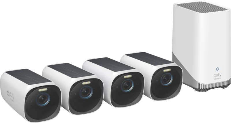 eufy Security Eufycam 3 (4 Pack) & Homebase 3