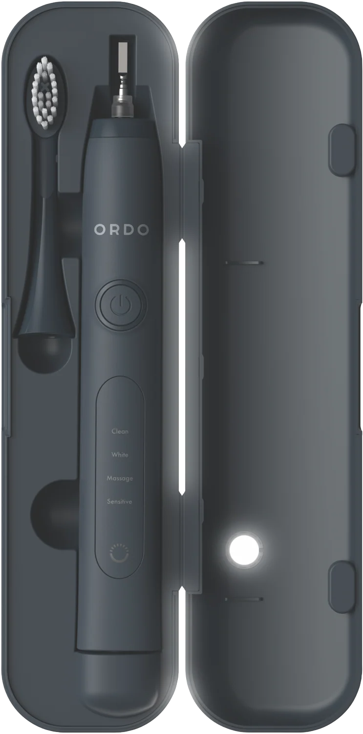 Ordo Sonic Plus Toothbrush And Charging Case Bundle Charcoal Grey
