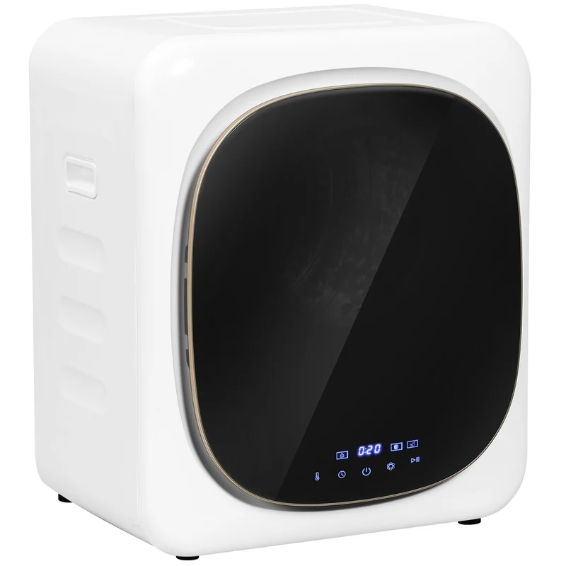 Asciugatrice ad Aria Carico 4kg con Timer e Programma Smart 48x40x56 cm in Acciaio Inox e ABS Bianco