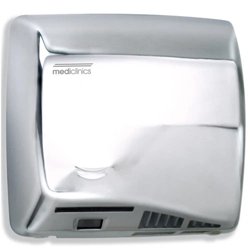 Asciugamani Elettrico Aria Calda Automatico in Acciaio Lucido Mediclinics Speedflow M06Ac