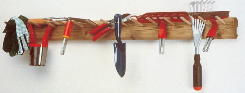 Appendi Attrezzi da Parete 96x3,5x9 cm in Legno di Conifera Taini