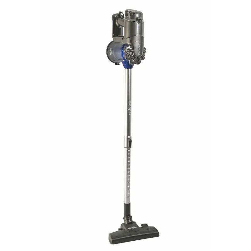 Aspirapolvere Ciclonico con Filo Scopa Elettrica 600W Kooper Airone 2.0 Grigio e Blu