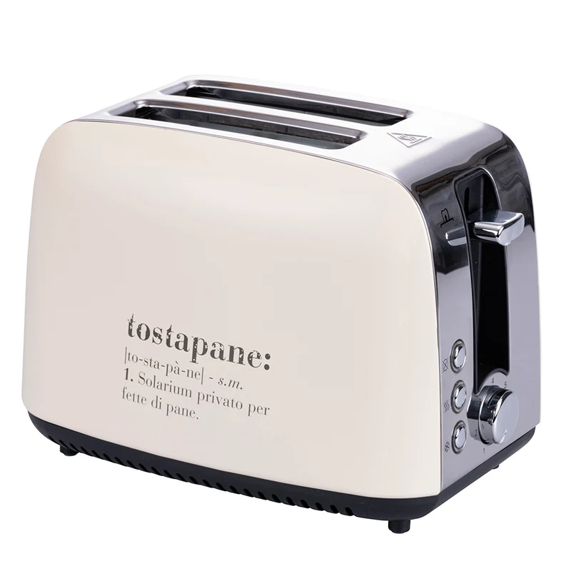 Tostapane Toast 28,5x18,5x19,5 cm 925W VdE Tivoli 1996 Beige