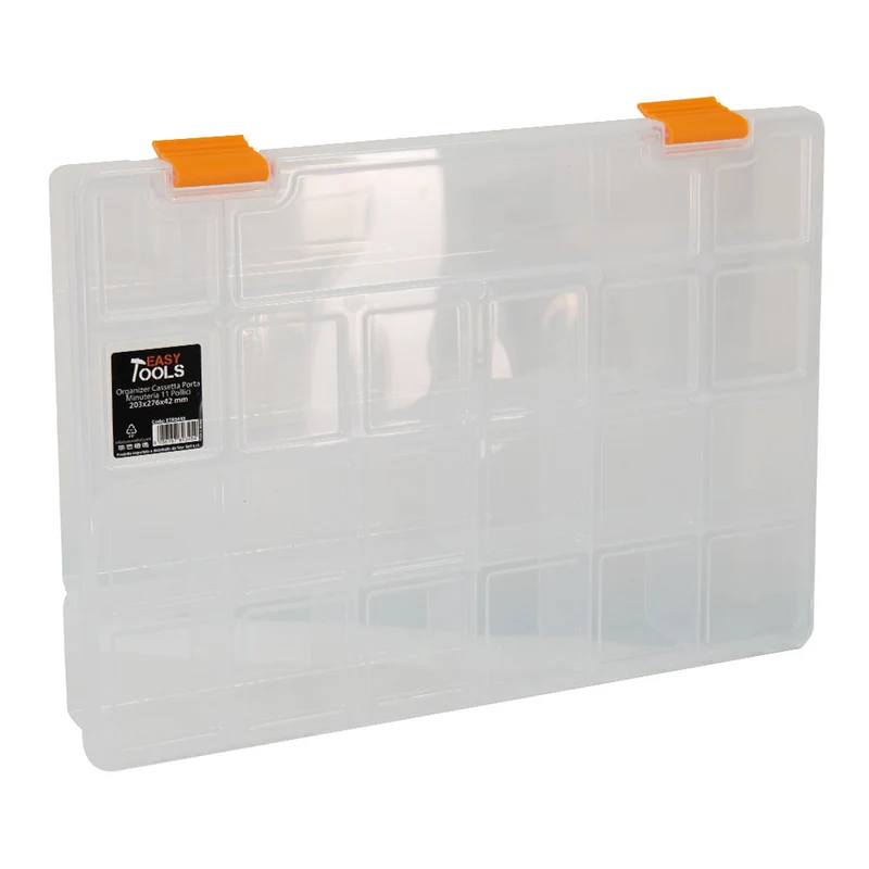 Cassetta Porta Minuteria 20,3x27,6x4,2 cm in Plastica con Divisori