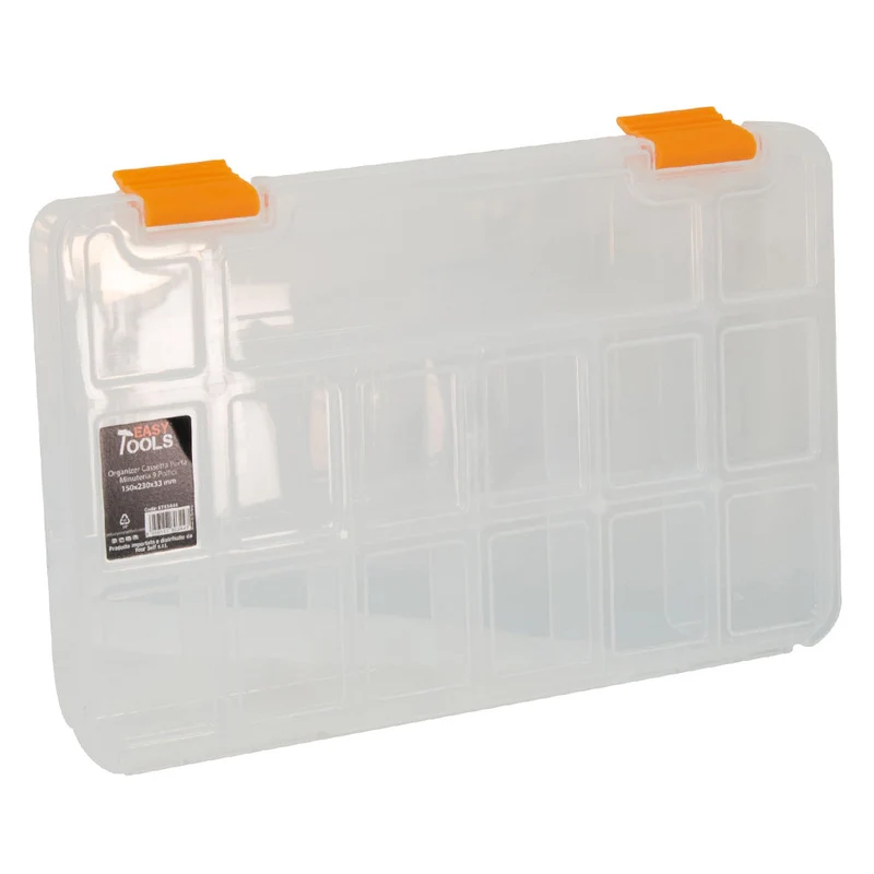 Cassetta Porta Minuteria 15x23x3,3 cm in Plastica con Divisori
