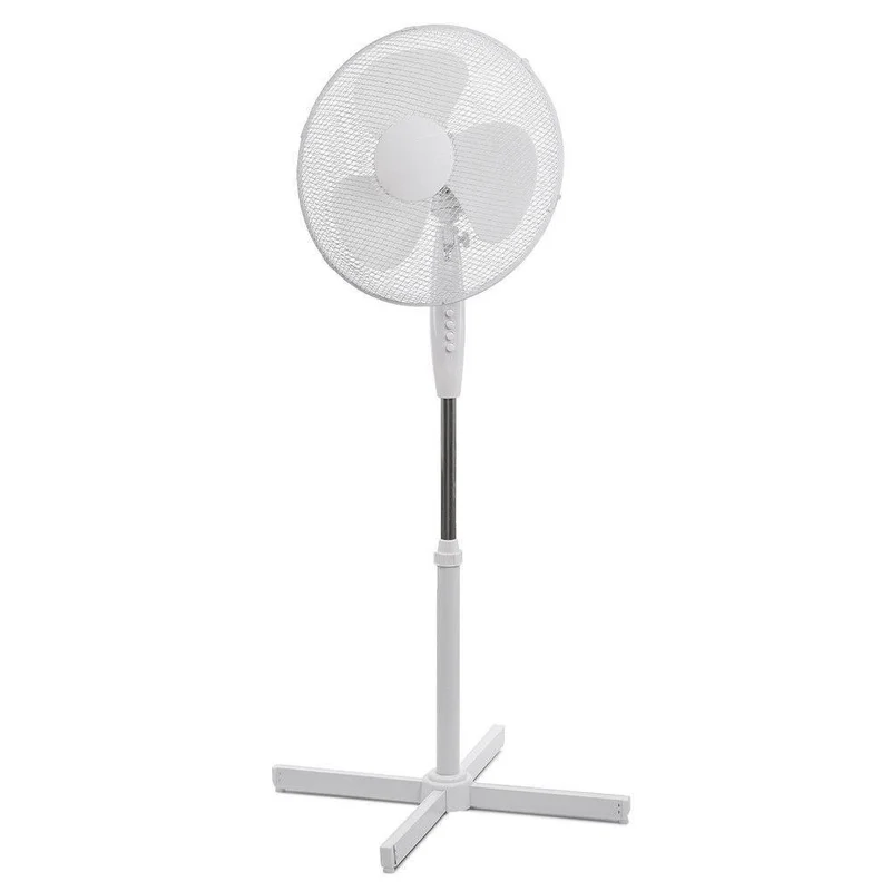 Ventilatore a Piantana Ø40 cm 40W H125 3 Velocità Bianco