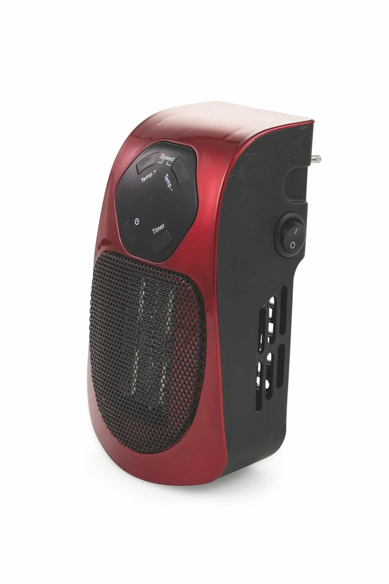 Stufa Stufetta da Parete 500W Display LCD Kooper Ghibli Rosso